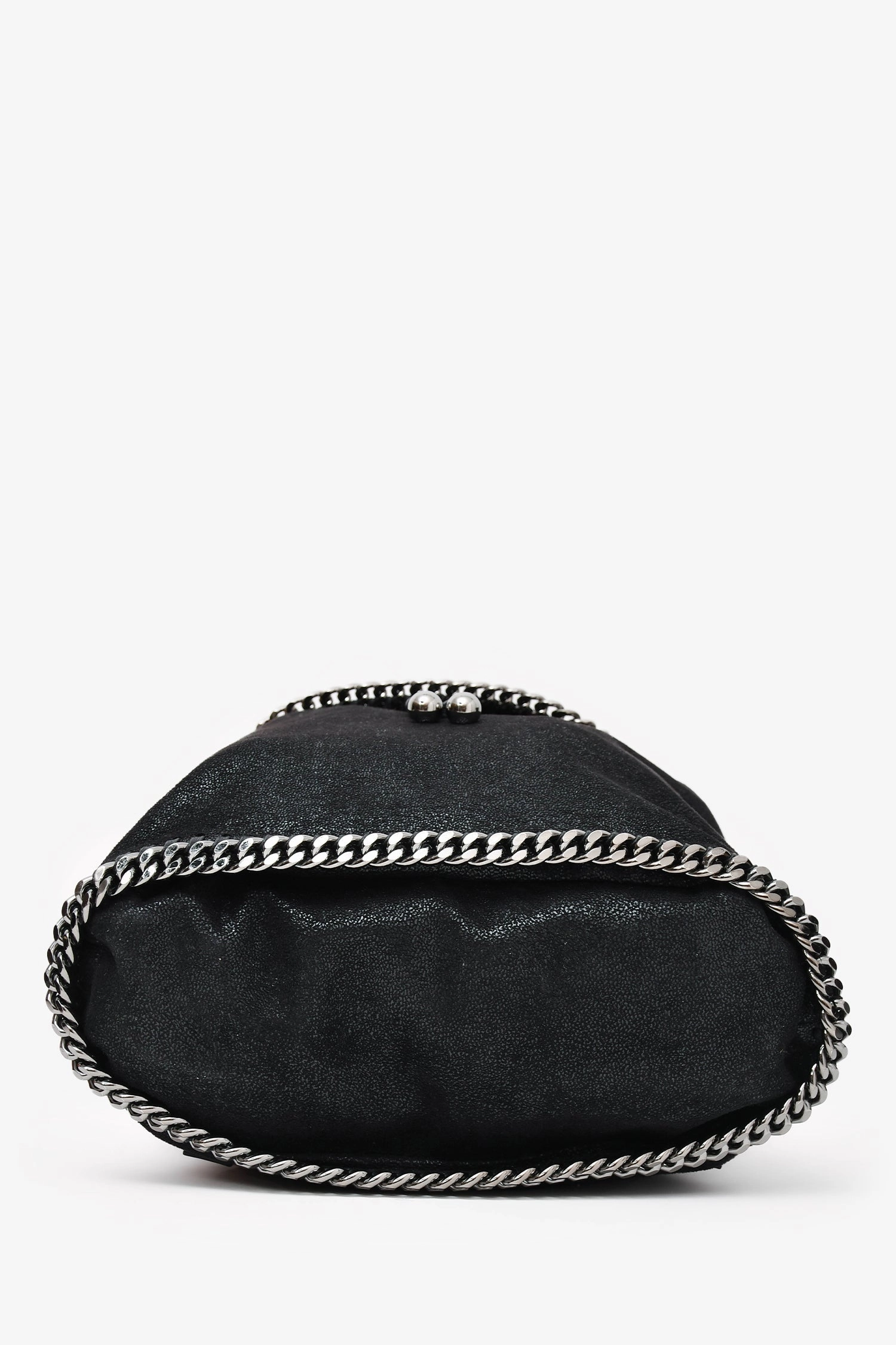 Stella McCartney 2015 Black Faux Leather Falabella Backpack