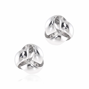 Sterling Silver Knot Earrings