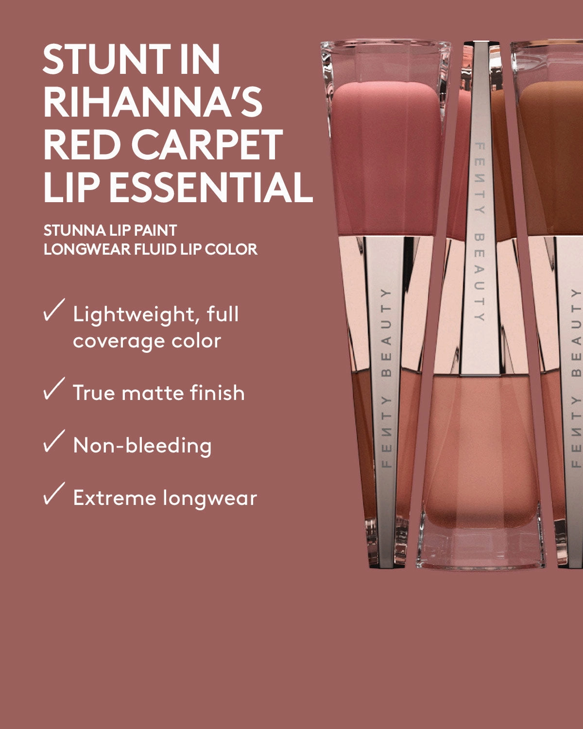 Stunna Lip Paint Longwear Fluid Lip Color ?? Unbutton