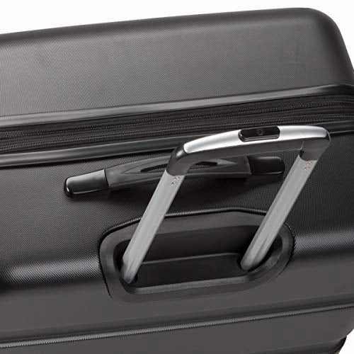 SWISSGEAR 7366 Hardside Expandable Luggage with Spinner Wheels (Medium Checked, Black)