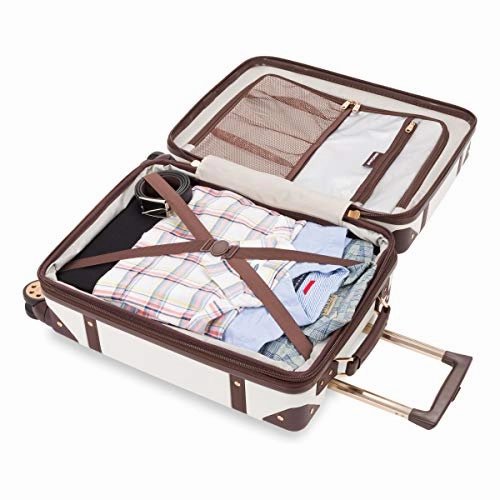 SwissGear 7739 Trunk, Hardside Spinner Luggage, Carry-On - White