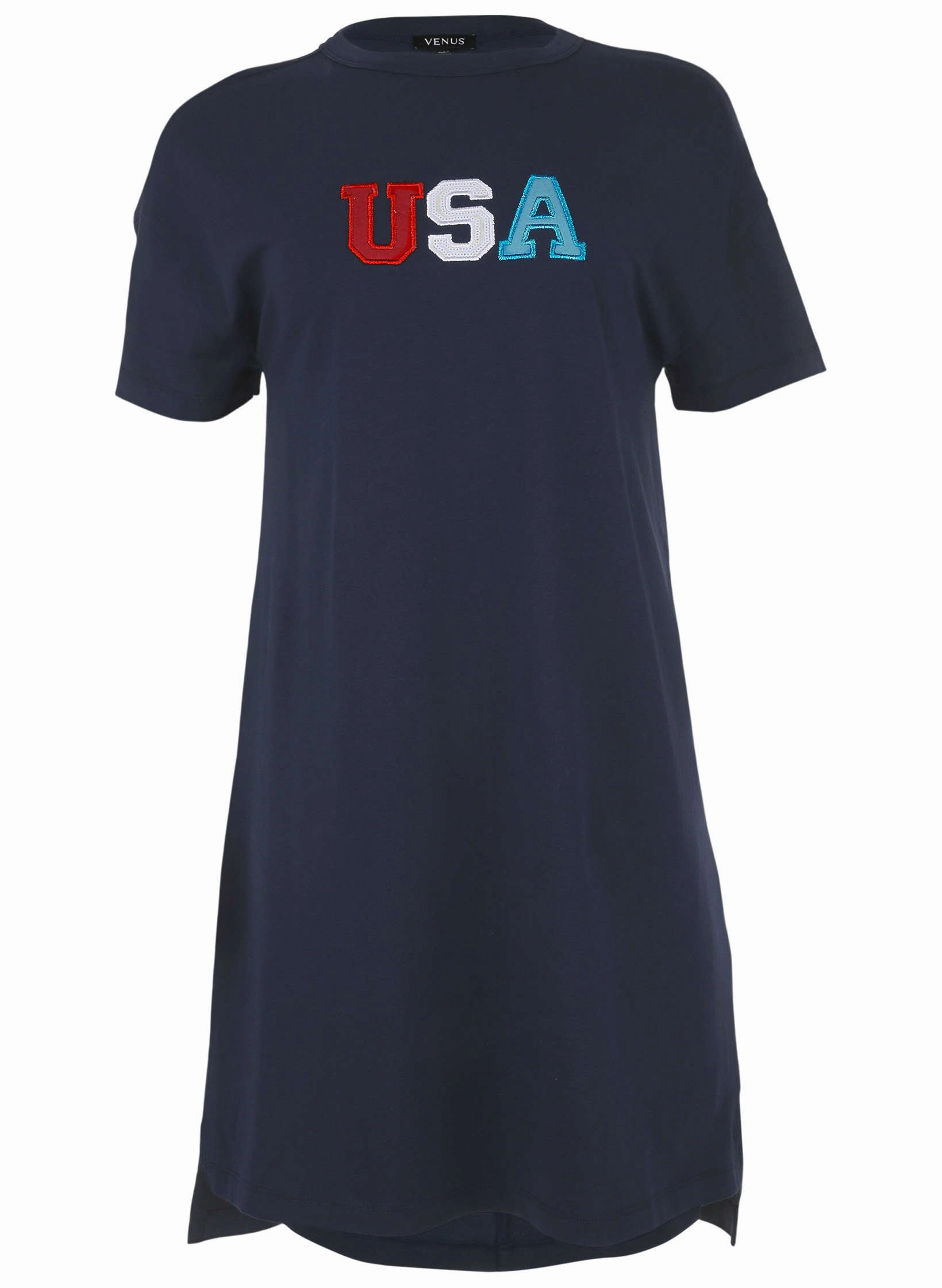 T-Shirt Dress - Black Iris USA