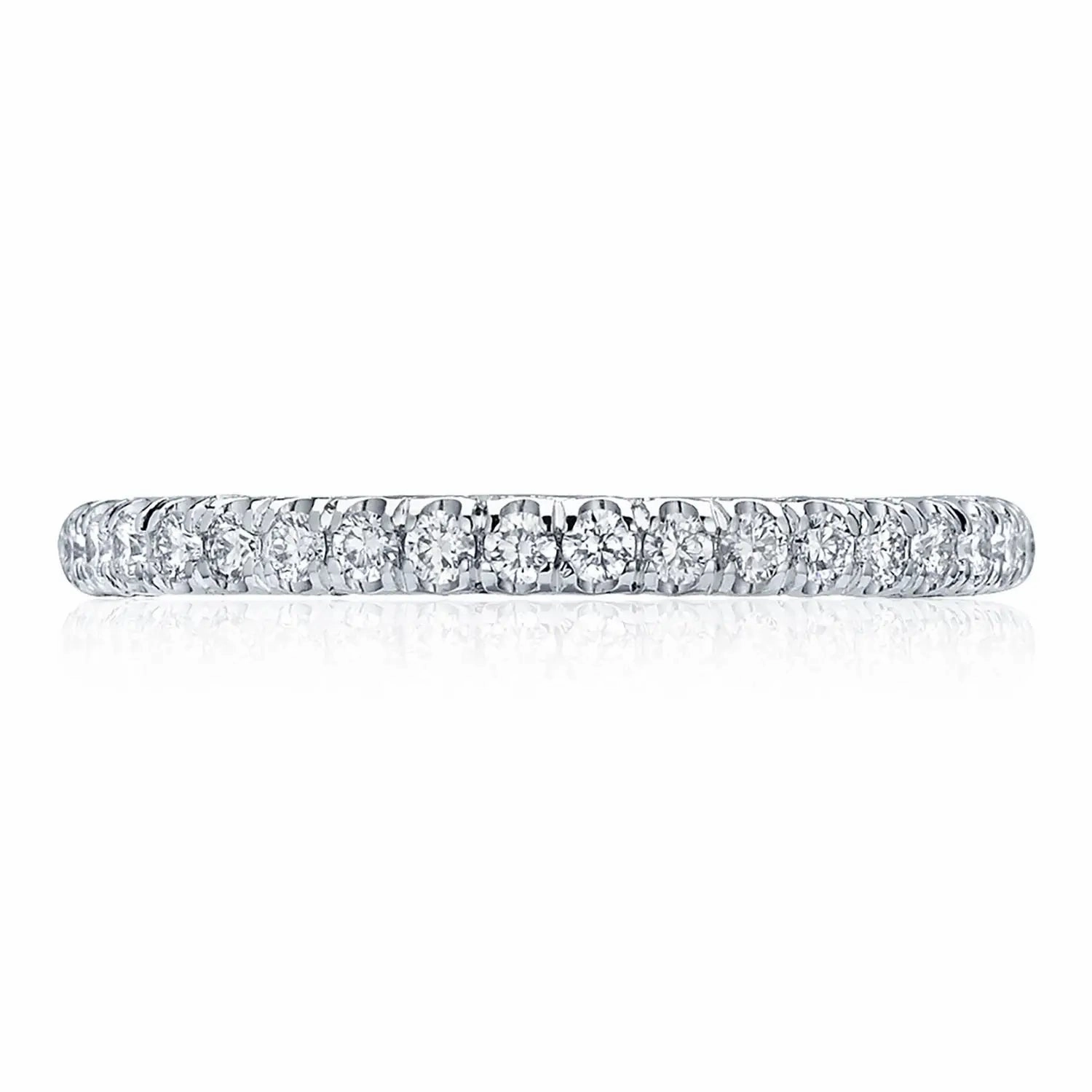 Tacori Petite Crescent French Pave Diamond Wedding Band - 2mm