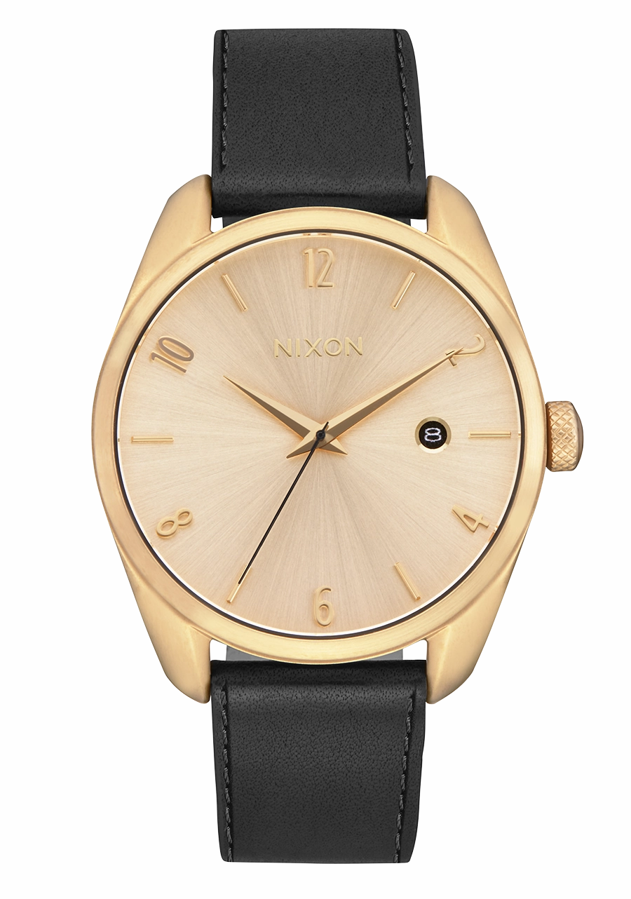 Thalia Leather - Light Gold / Black
