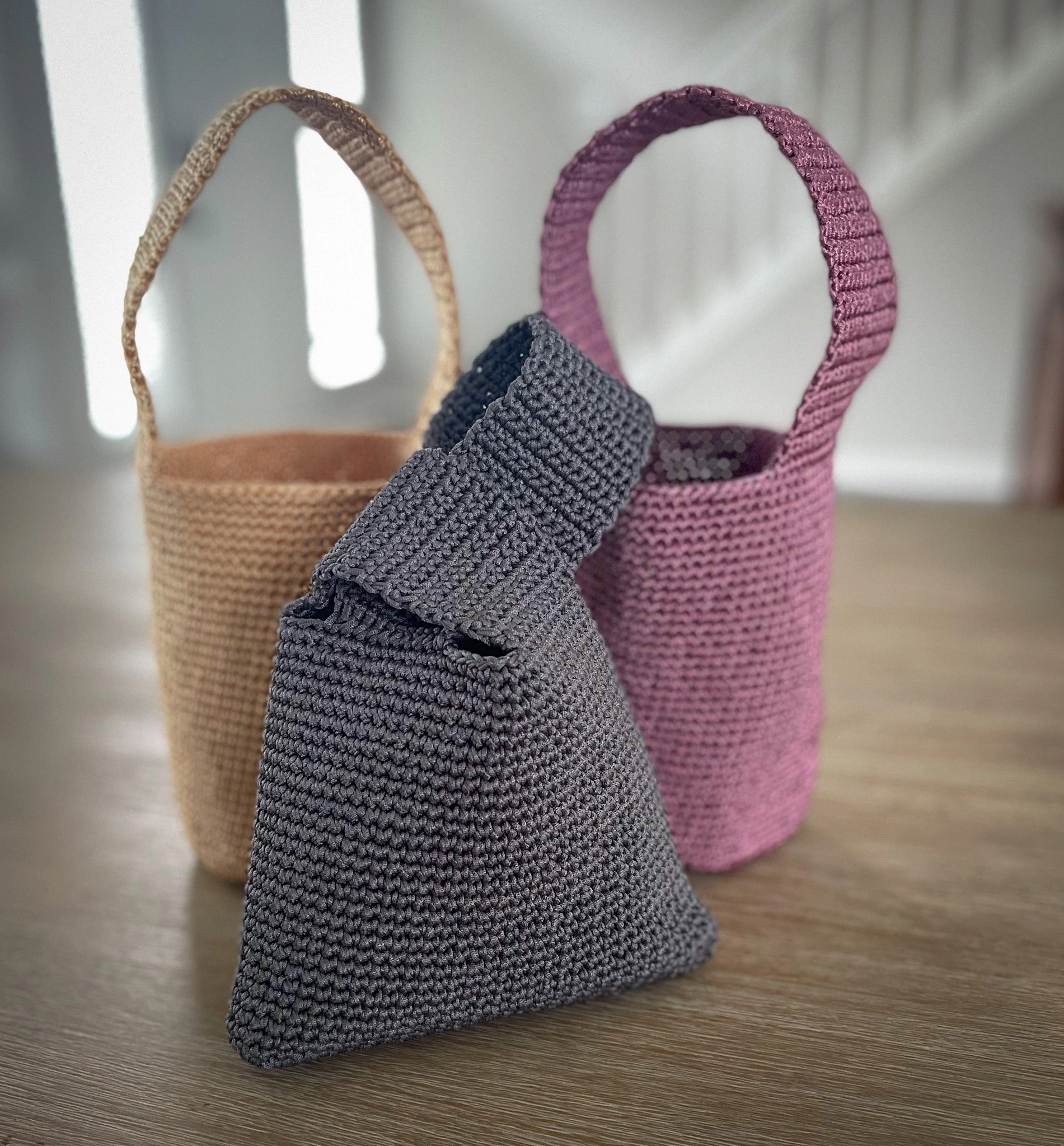 Therese Handwoven Bag -Grey