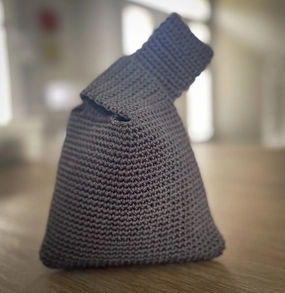 Therese Handwoven Bag -Grey