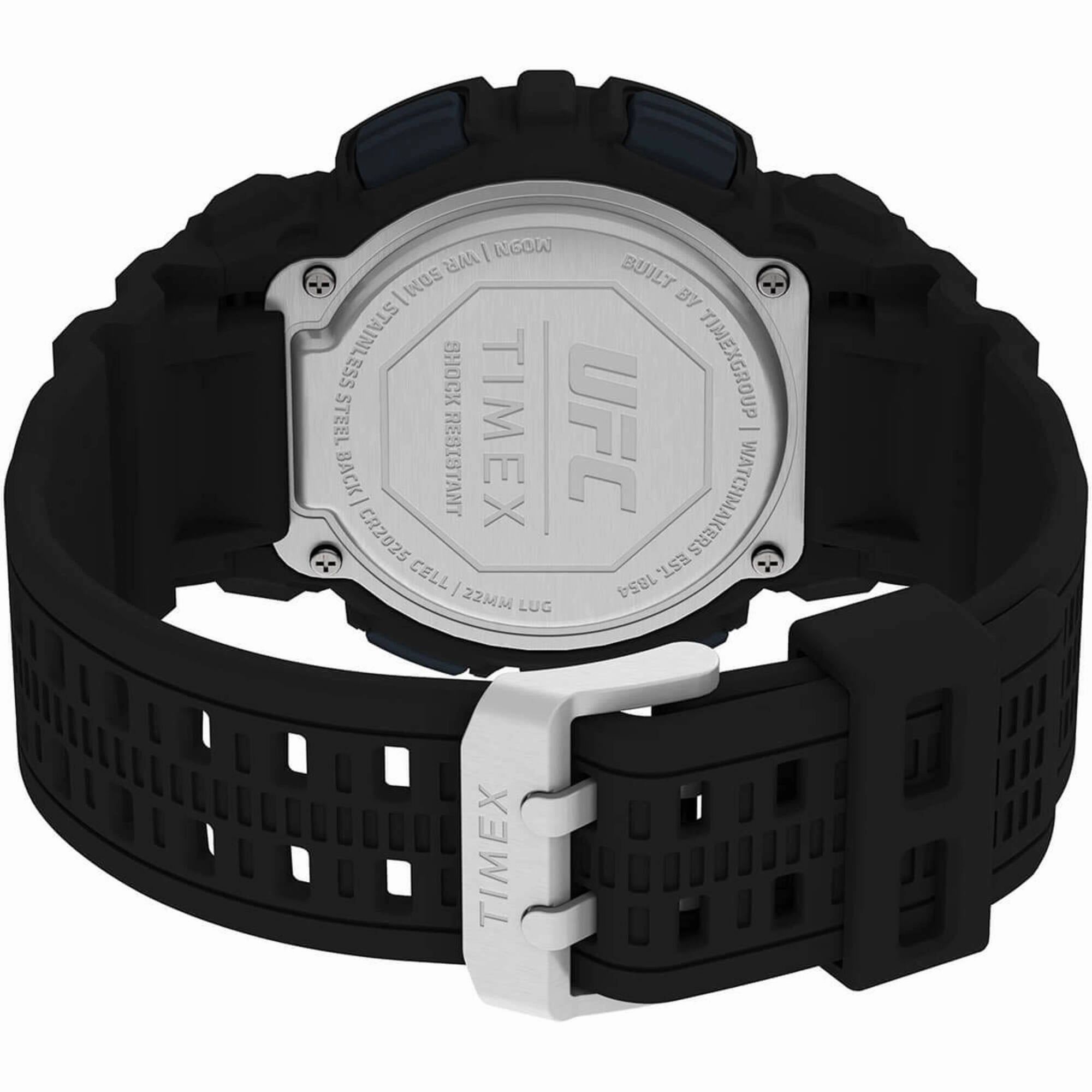 Timex Men's Watch - UFC Striker Chronograph Black Digital Dial Strap | TW5M53400