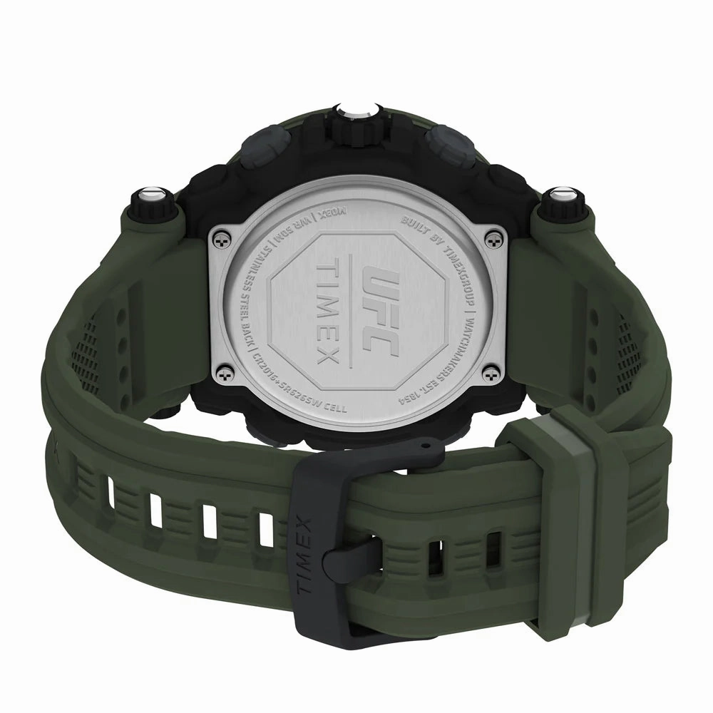 Timex UFC Impact Anadigi 50mm Resin Band Watch TW5M52900