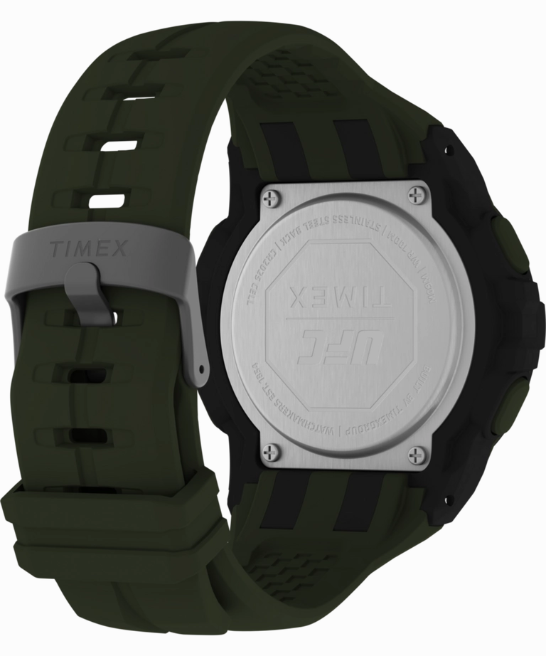Timex UFC Rush 52mm PU Olive Green Strap Men's Watch TW5M59400