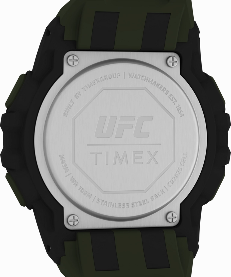 Timex UFC Rush 52mm PU Olive Green Strap Men's Watch TW5M59400