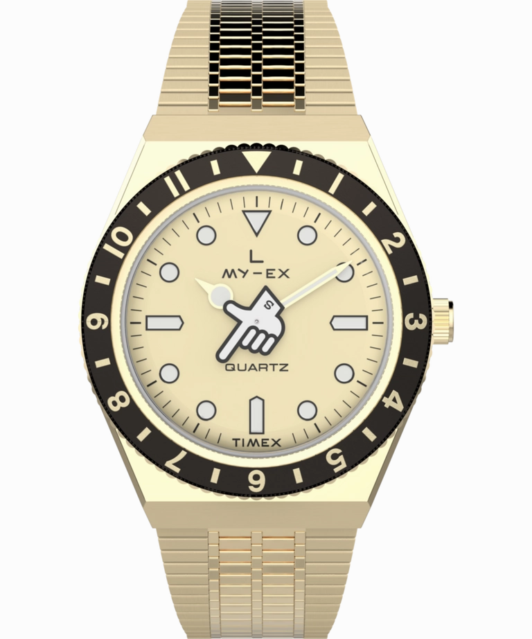 Timex x seconde/seconde/ Loser 38mm Limited Edition Gold Men's Watch TW2W70700