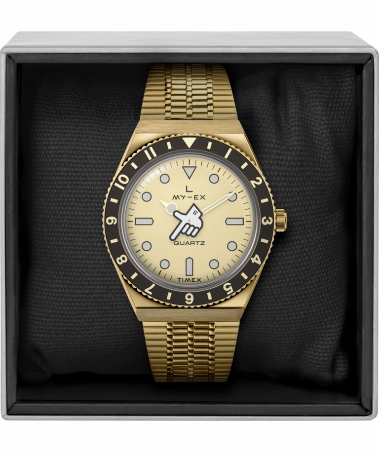 Timex x seconde/seconde/ Loser 38mm Limited Edition Gold Men's Watch TW2W70700