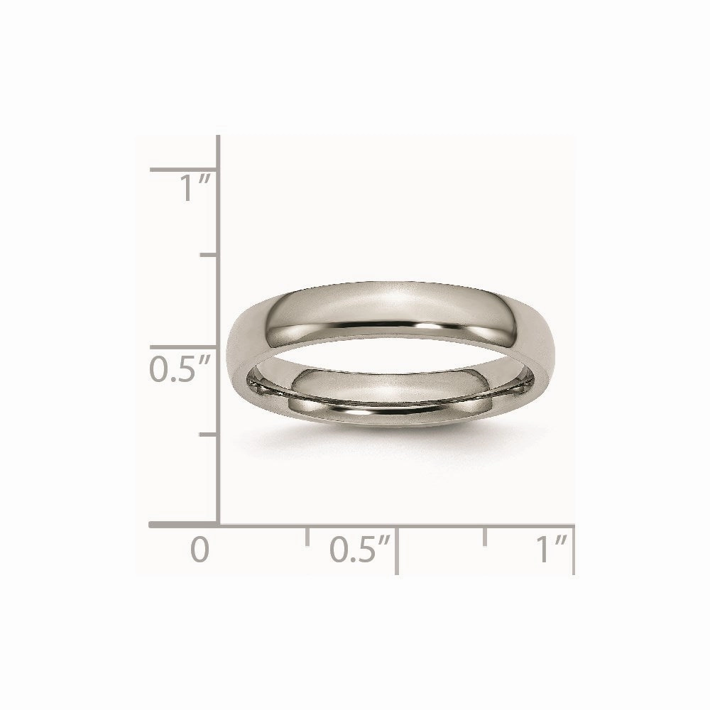 Titanium 4mm Polished Band | TB21