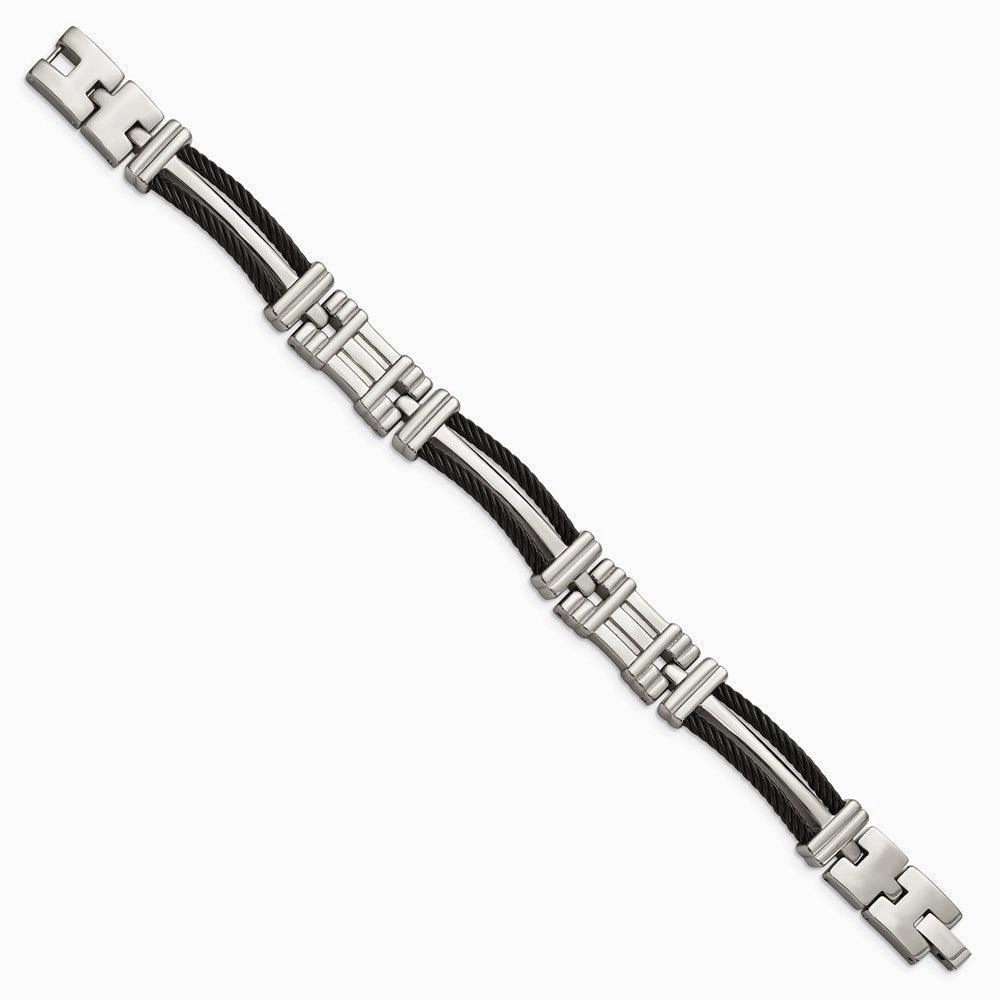 Titanium Black Plated 8.5in Bracelet