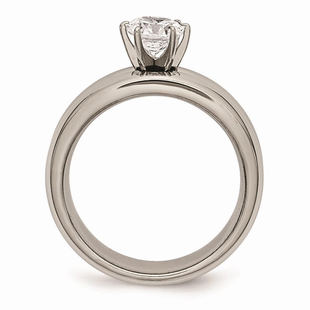 Titanium CZ Ring | TB373