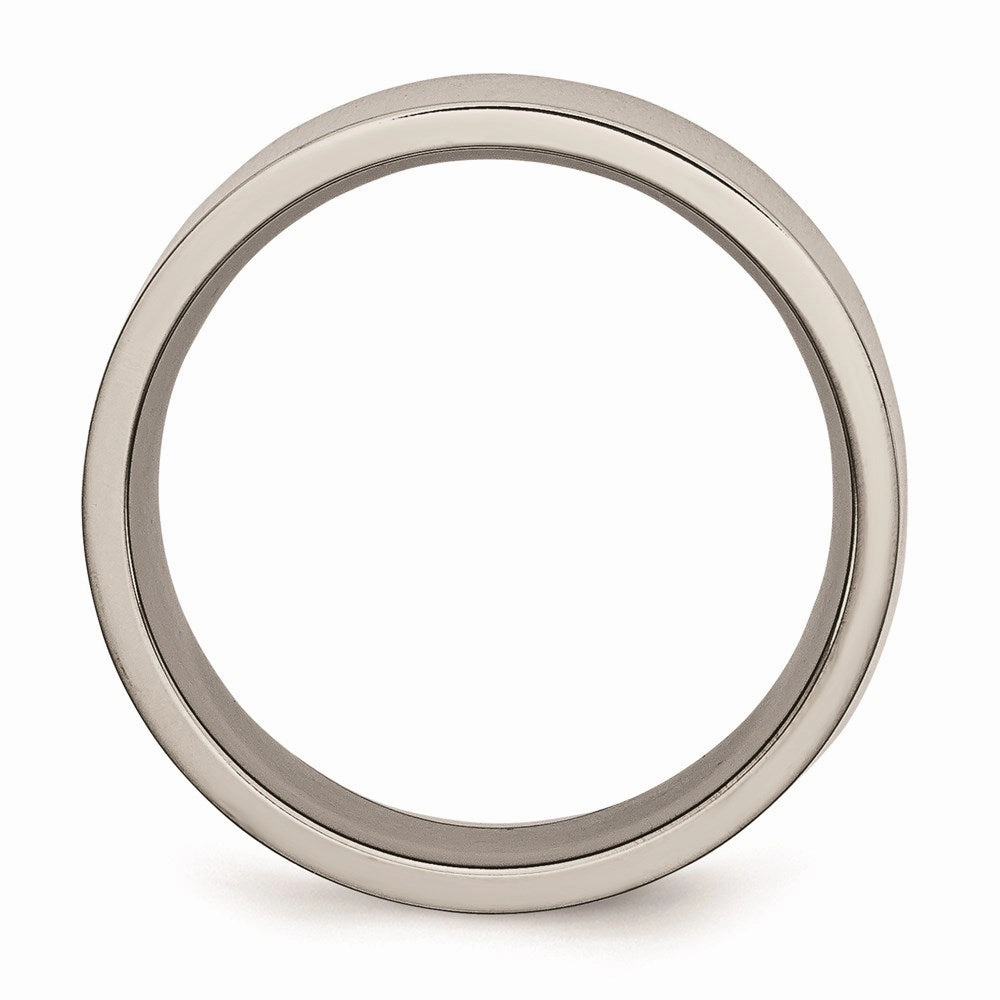 Titanium Flat 8mm Polished Band | TB3