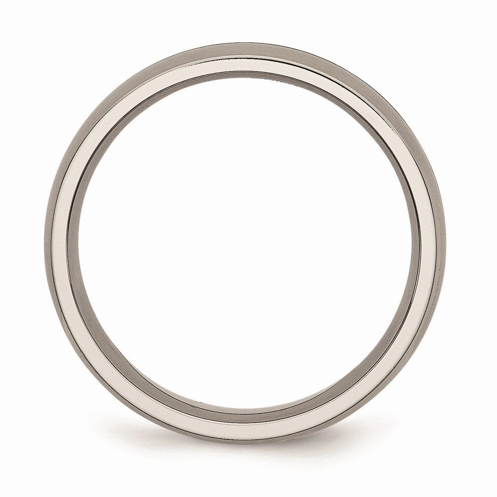 Titanium Grooved 6mm Satin Band | TB164