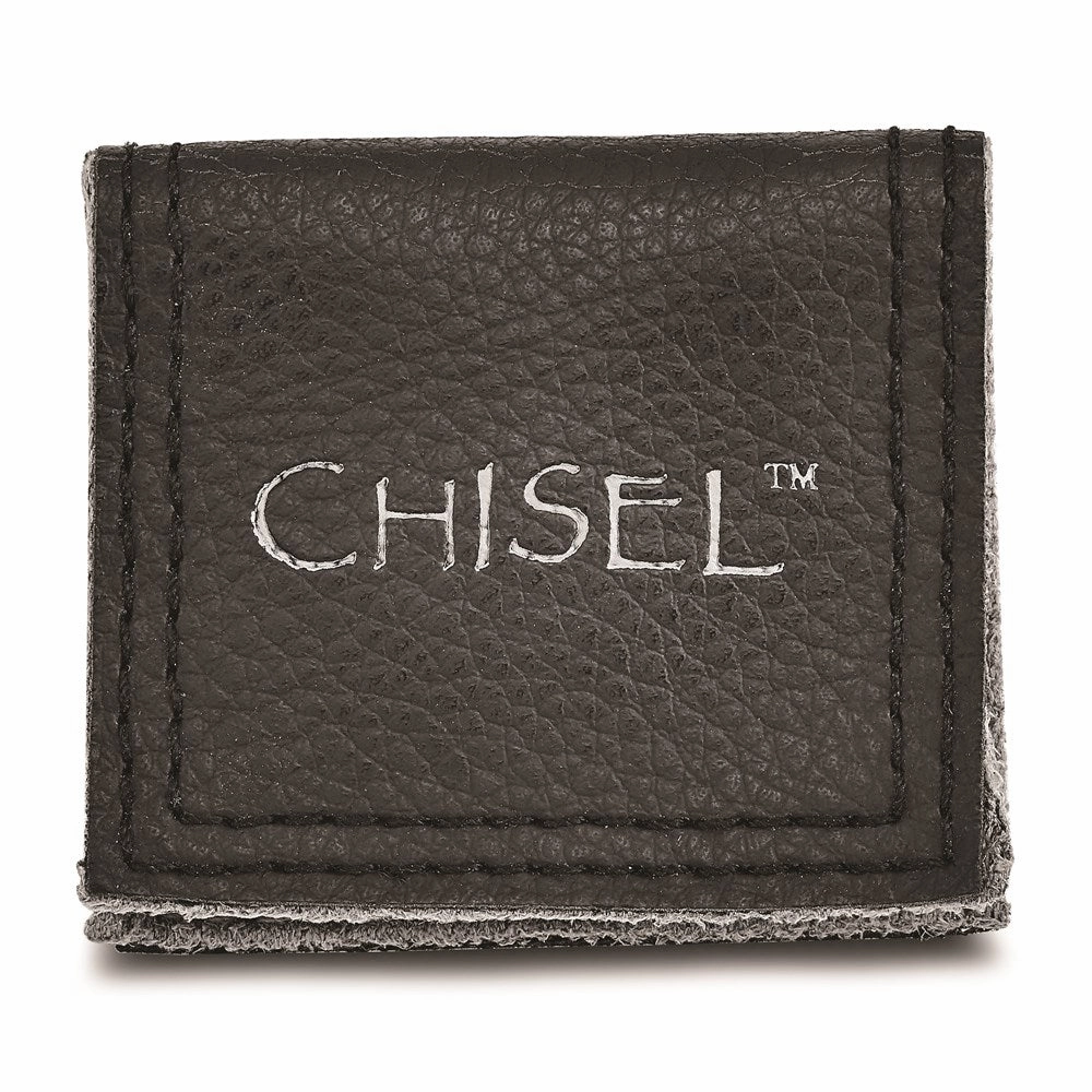 Titanium Polished Criss-cross Design Brushed Center Ridged Edge Band | TB73