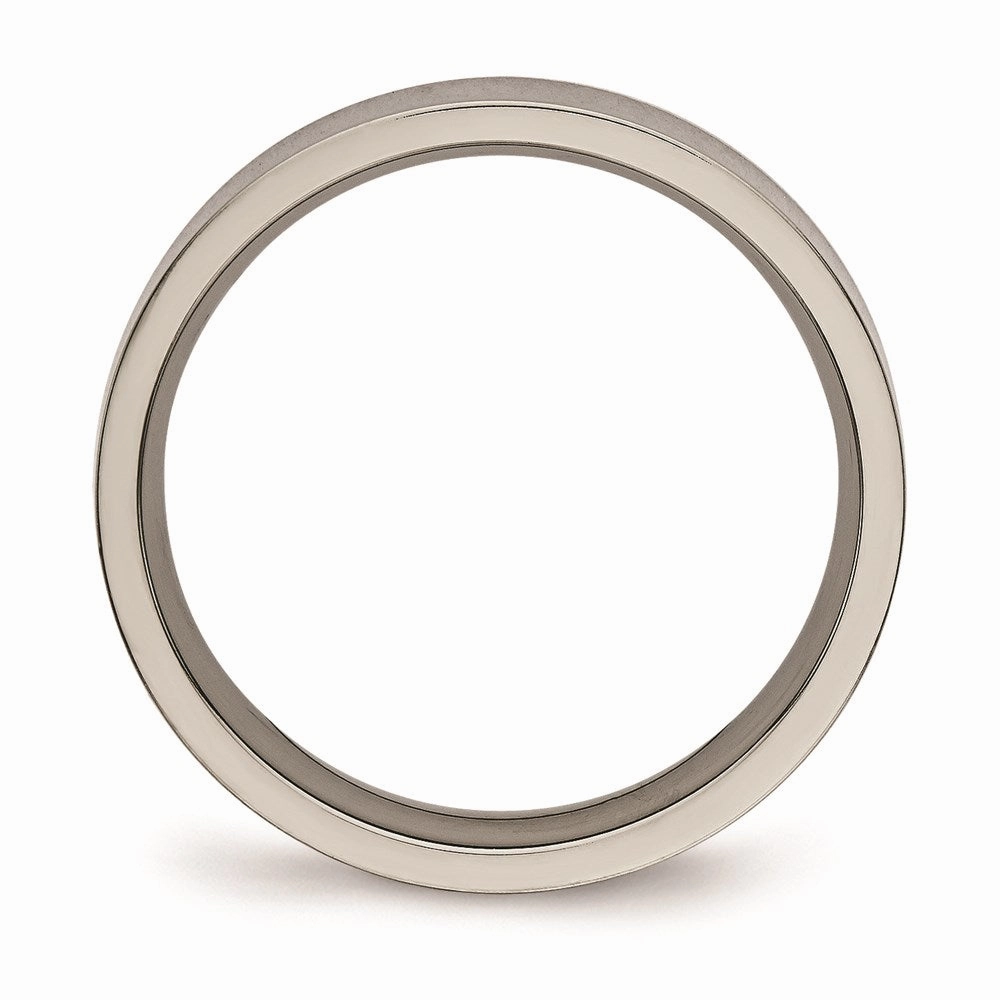 Titanium Polished Flat Comfort Back Ring | TB467
