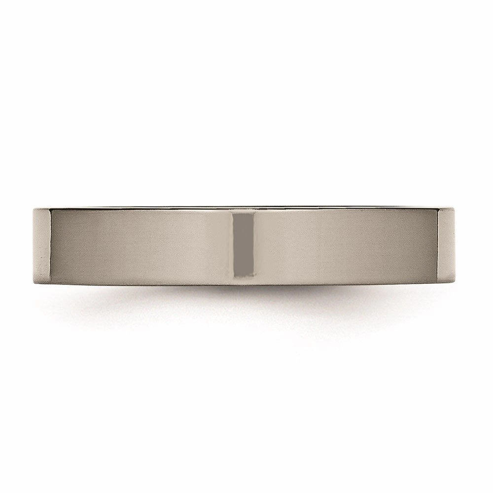 Titanium Polished Flat Comfort Back Ring | TB467