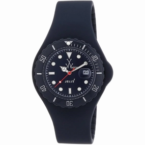 Toy Watch - Men's Watch - Jelly Quartz Blue Stainless Steel Case Rubber Strap | JY19DB