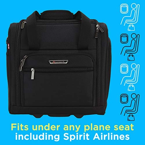TPRC 15-Inch Under Seat Carry-On Bag, Purple, Underseater