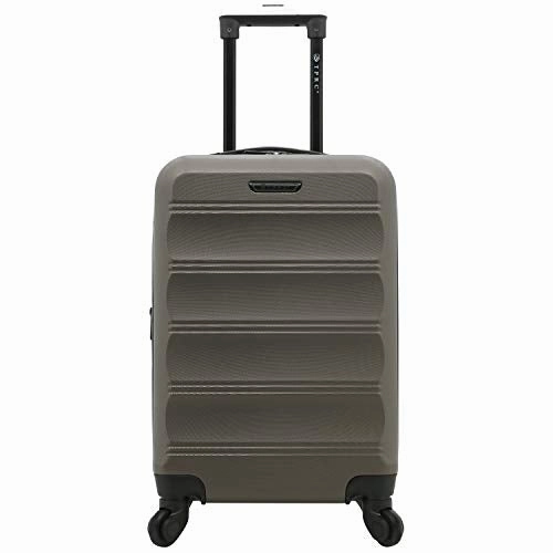 TPRC Carlow 3-Piece Hardside Expandable Spinner Luggage Set, Coffee Brown, (20/24/28)