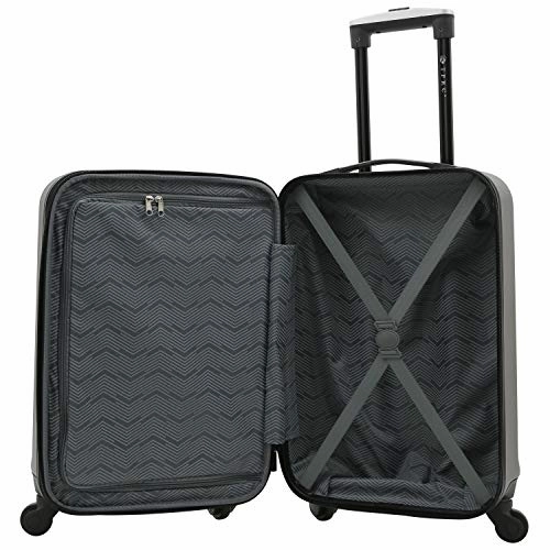 TPRC Carlow 3-Piece Hardside Expandable Spinner Luggage Set, Coffee Brown, (20/24/28)