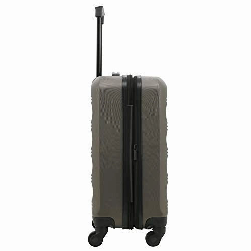 TPRC Carlow 3-Piece Hardside Expandable Spinner Luggage Set, Coffee Brown, (20/24/28)