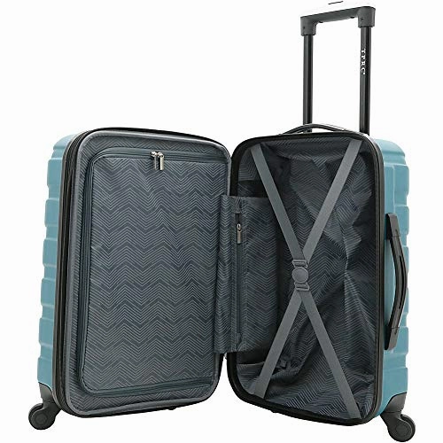 TPRC Madison Heights Expandable Spinner Hardside Luggage, Black, 2-Piece Set (20/28)