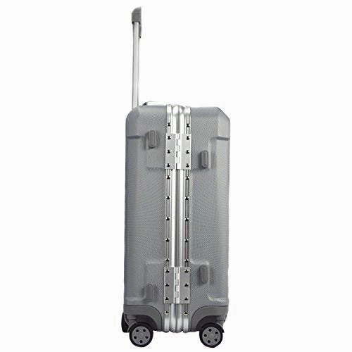 TPRC Seattel Hardside Rolling Carry-On Luggage, Silver, 20-Inch