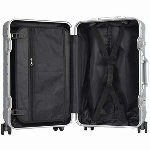 TPRC Seattel Hardside Rolling Carry-On Luggage, Silver, 20-Inch