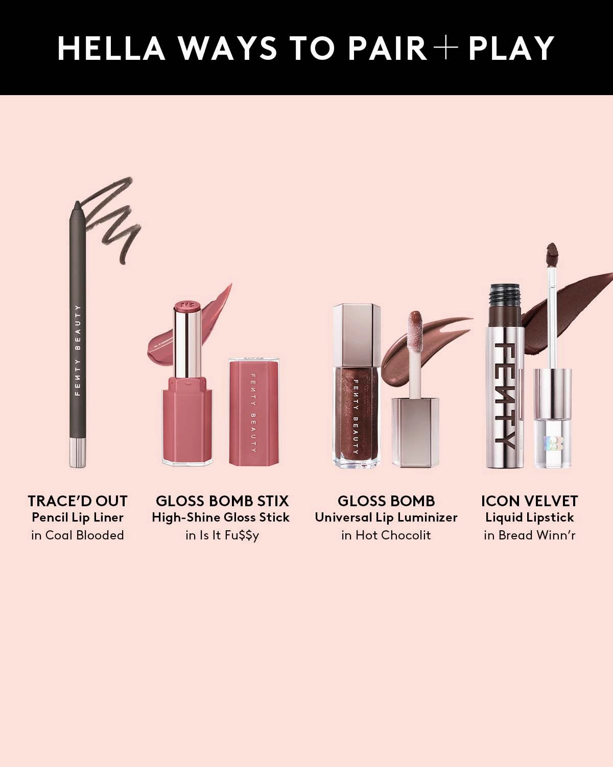 Trace'd Out Longwear Waterproof Pencil Lip Liner ?? Coal Blooded