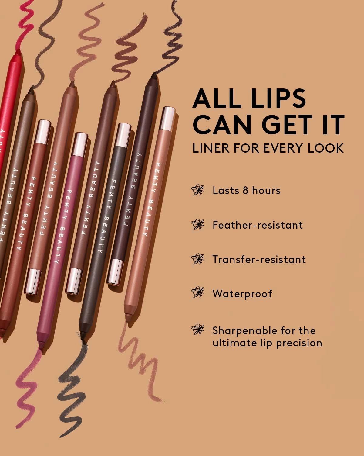 Trace'd Out Longwear Waterproof Pencil Lip Liner ?? Rubbabandz