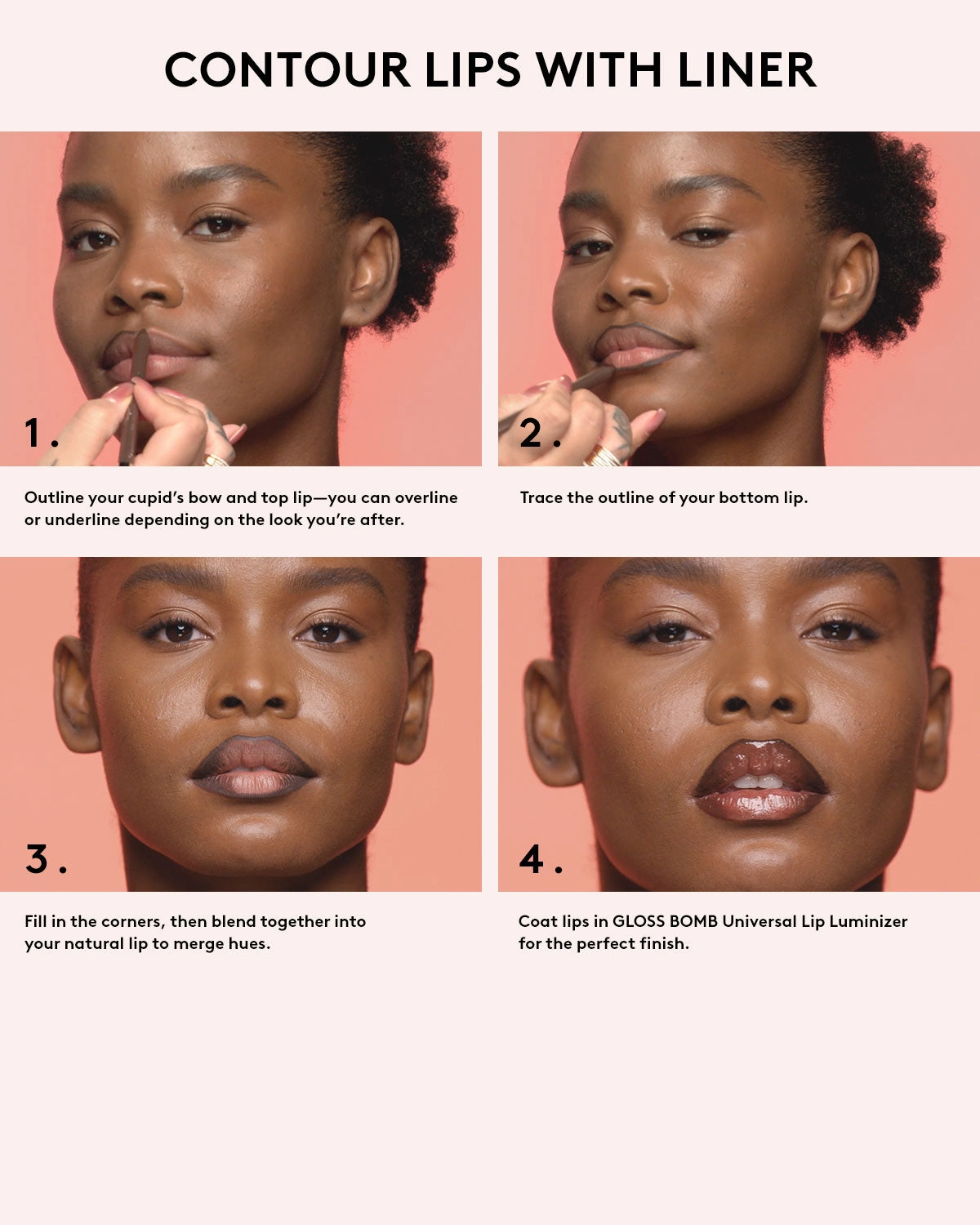 Trace'd Out Longwear Waterproof Pencil Lip Liner ?? Thugz Blush Too