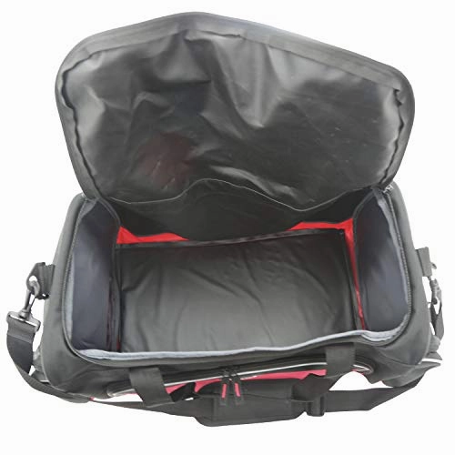 Travelers Club 4 Piece Gym Duffel and Accessory Set, Red