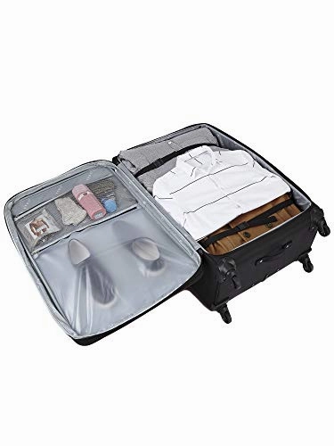 Travelers Club Business Class Expandable Spinner Luggage, Executive Black, Checked-Extra Large 32-Inch