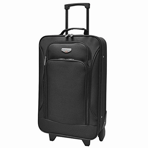 Travelers Club Euro II 3-Piece Softside Luggage Set, black