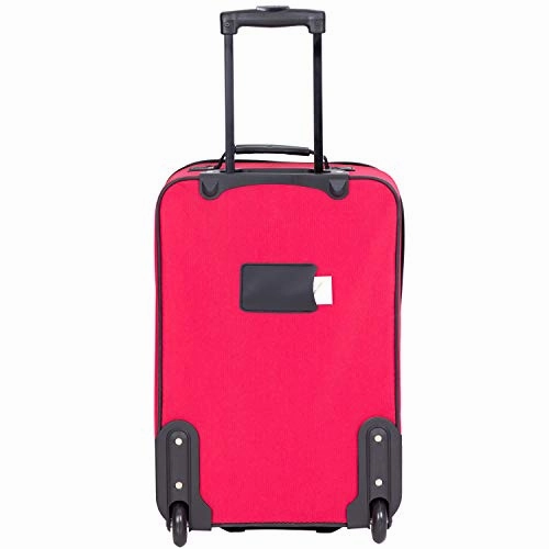 Travelers Club Genova 3-Piece Softside Expandable Luggage Set, Red, (20/26/29)