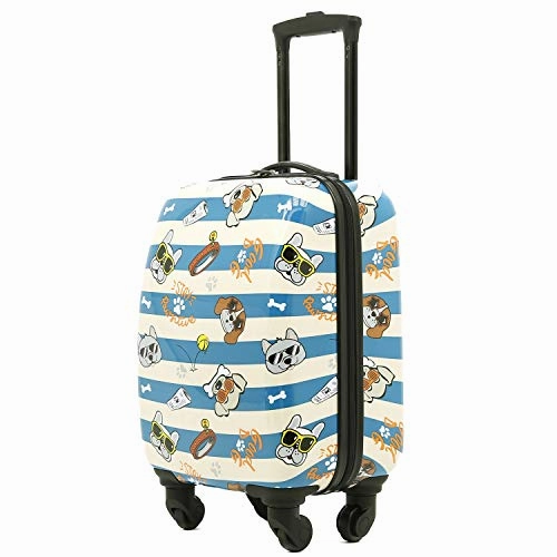 Travelers Club Kids' 5 Piece Luggage Travel Set, Cool Dog