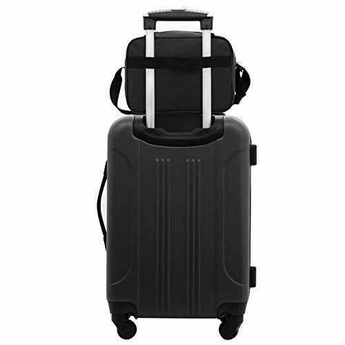 Travelers Club Midtown Hardside 4-Piece Luggage Travel Set, Black