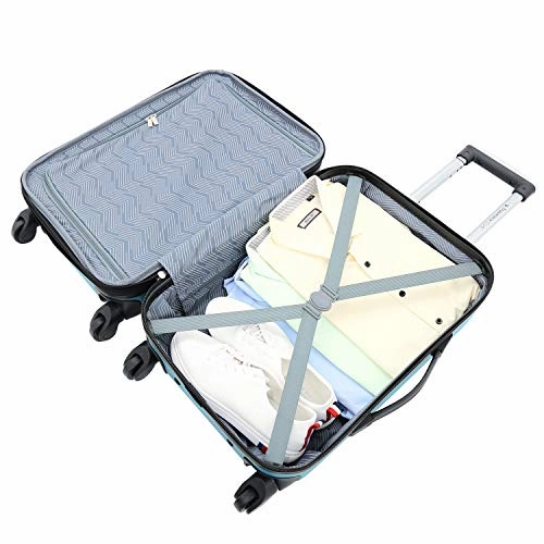 Travelers Club Sky  Luggage Set, Teal, 5 Piece