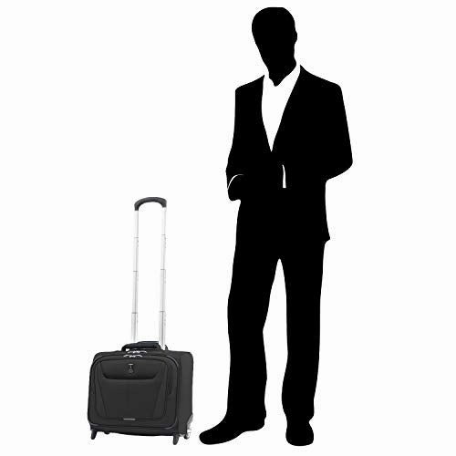 Travelpro Maxlite 5 Softside Lightweight Underseat Rolling Tote Bag, Black, 16-Inch