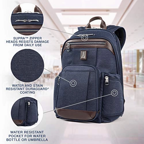 Travelpro Platinum Elite-17-Inch Business Laptop Backpack, True Navy, 17.5-Inch