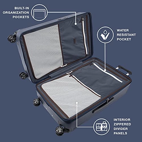 Travelpro Platinum Elite Expandable Hardside Spinner Luggage, Shadow Black, Checked- Large