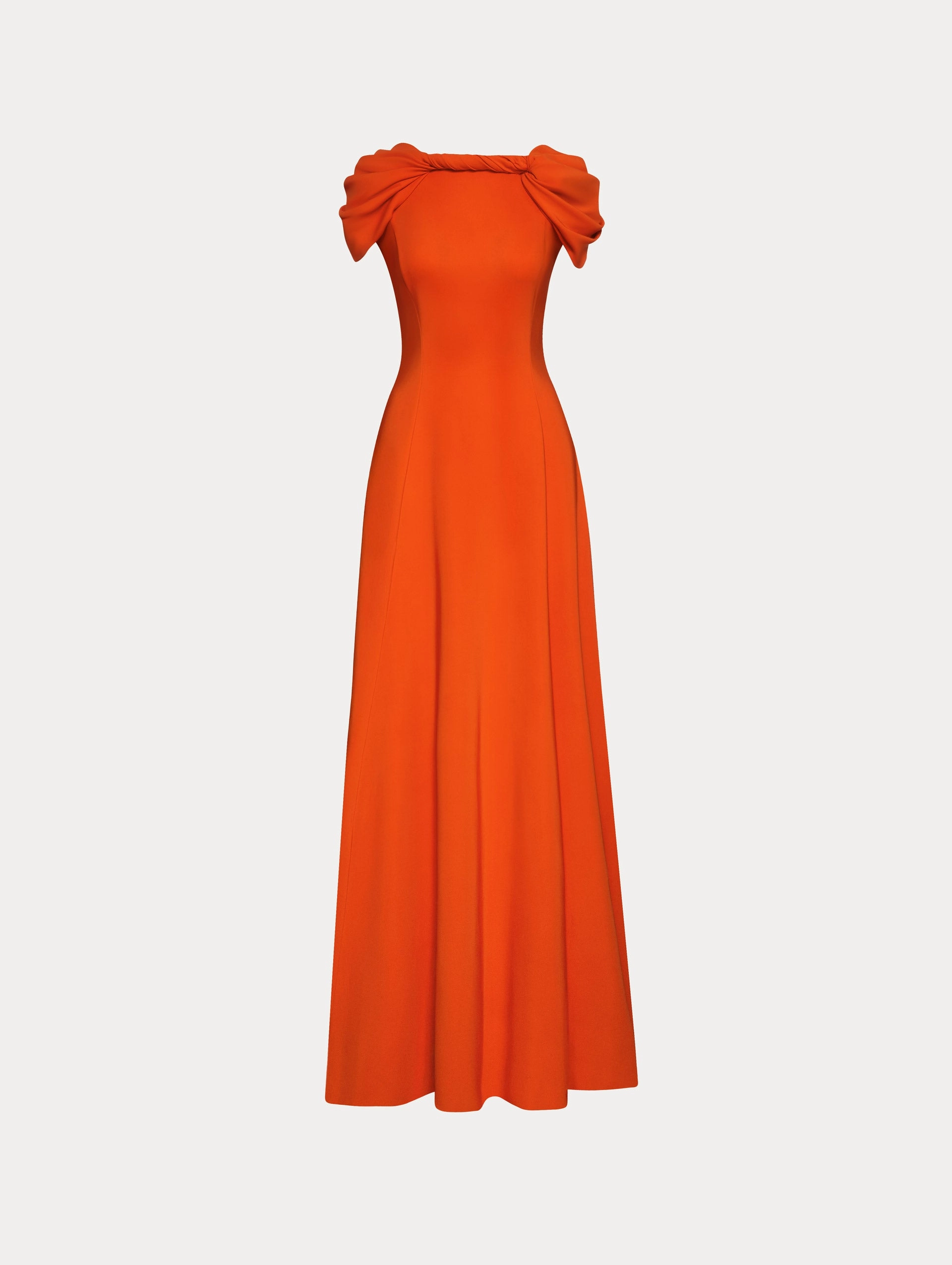 Twist-Detailed Cady Gown