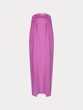 Twist-Detailed Georgette Caftan