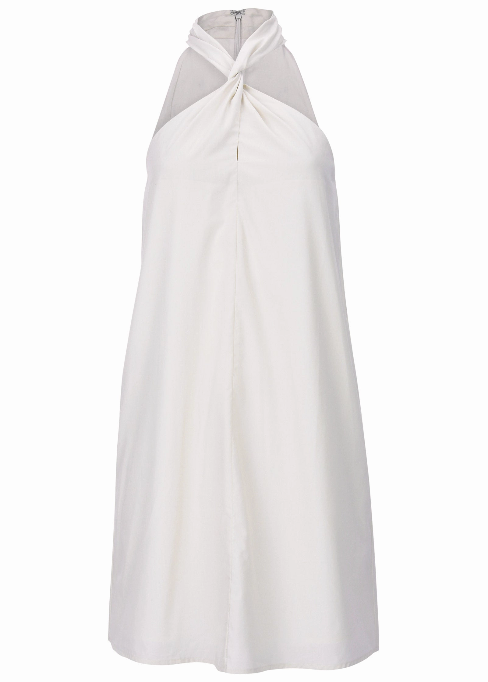 Twist Halter Dress - Off White