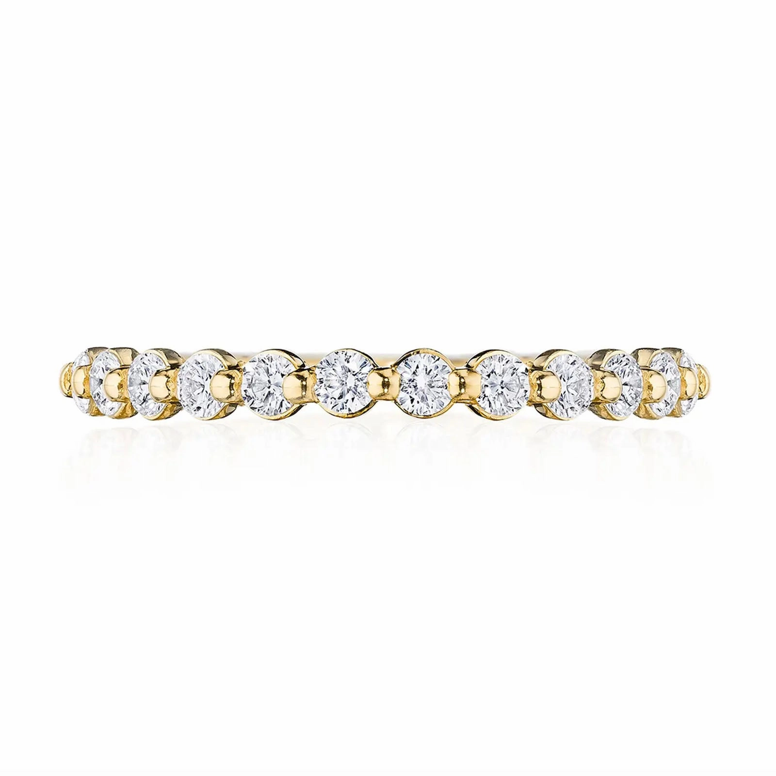 Two Prong Diamond Halfway Band