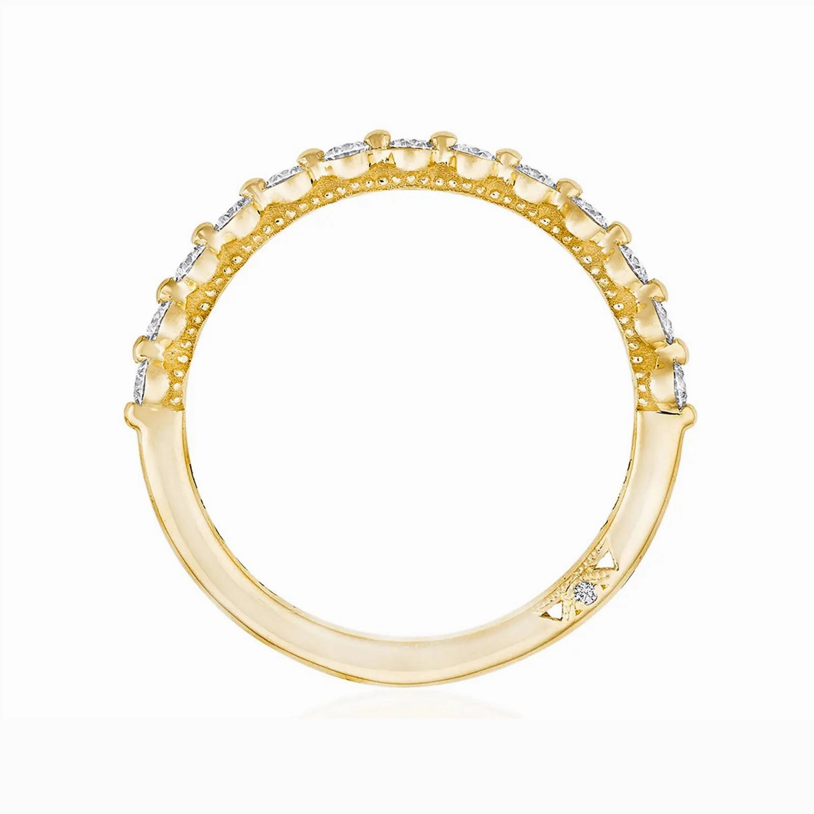 Two Prong Diamond Halfway Band